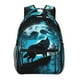 thumbnail image 1 of Disketp Blue Full Moon Wolf Mochila Estampada para Hombre y Mujer – Mochila Ligera Clásica con Múltiples Bolsillos para Universidad, Trabajo y Viajes-One Size, 1 of 5