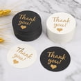 thumbnail image 2 of Etiqueta de tarjeta de papel Sonducket estampado dorado 100 piezas negro, 2 of 6
