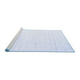 thumbnail image 2 of Ahgly Company Machine Washable Indoor Square Solid Blue Modern Area Rugs, 4' Square, 2 of 4
