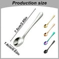 thumbnail image 3 of Tiny Stainless Steel Spoons for Spices Jars, Mini Size Cute Small Stainless Steel Condiment Spoons for Spices, Salt, Sugar, Pepper, Honey, Asanta Fun Little Scoops B One Size, 3 of 7
