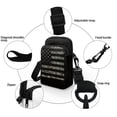 thumbnail image 4 of HELLHERO Camouflage American Flag Women Shoulder Bag Polyester Double-layer for Travel, 4 of 5