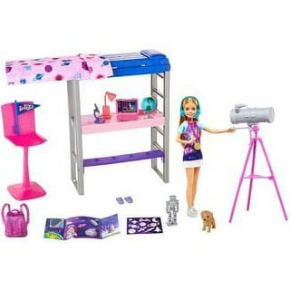 Barbie Doll and Bedroom Playset, Barbie Furniture with 20+