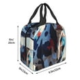 thumbnail image 3 of Easygdp Colorful Cow Pasture Bolsa Térmica Premium - Tela Oxford Impermeable, Gran Capacidad, Bolsillo Frontal, Unisex para Trabajo, Escuela, Actividades al Aire Libre y Picnics, 3 of 8