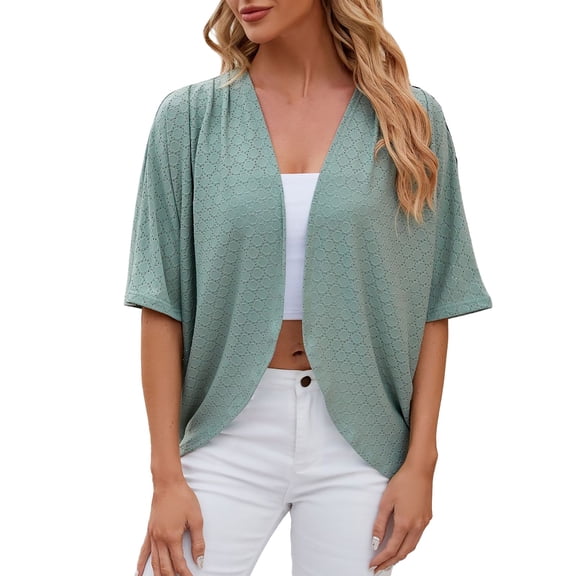 Womens Shirts Summer Mid Sleeve Solid Color Casual Loose T Shirt Top Womens Tops