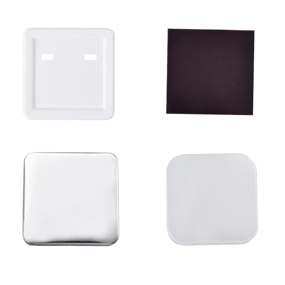 2x2in Square Photo Fridge Magnet Maker Machine Kit, DIY Magnet Button Press Machine+Paper Cutter+100pcs Consumables, Custom Magnet Button & Badges