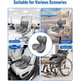 thumbnail image 6 of Upgraded Seat Cushion Premium Ergonomic Memory Foam, Lumbar Support Pillow for Office Chair, Memory Foam Car Seat Cushion with L-Shaped Ergonomic Design for Car, Truck, Desk, Chairs, Office Seat, 6 of 7