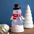 thumbnail image 3 of Northlight 7" LED Lighted Color Changing Snowman Christmas Glittering Snow Dome, 3 of 7