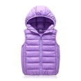 thumbnail image 3 of Generic Kids Boys Girls Puffer Vest Sleeveless Hooded Winter Quilted Jacket Outerwear Kids Light Zip Up Down Coat Soft Warm Waistcoat, 3 of 3