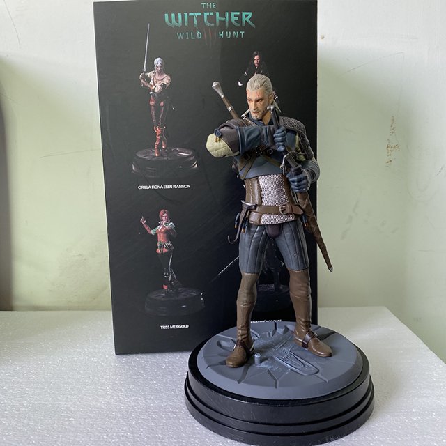 Witcher 3 Pig Dose Geralt figura de acción Wild Wolf 907 PVC juguetes de modelos coleccionables regalo de mantequilla