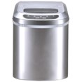 Costway Silver Portable Compact Electric Ice Maker Machine Mini Cube