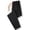 Black, variant on Ticikt Kids Jogger Pants, Elastic Waist Drawstring Jogger Trousers, Casual Elastic Long Pants with Side Pockets for Boys Girls,Grey