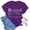 Purple, variant on Trendfront Womens Retired Graphic T Shirts Crewneck Short Sleeve Retired I Do What I Want When I Want Letter Print Casual Retirement Gift Tee Tops
