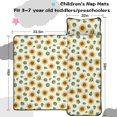 thumbnail image 5 of Sunflower and Bud White Pattern Teens Toddler Nap Mat with Pillow, Sleeping Mat Bag for Preschool Daycare 59"x22", 5 of 6