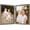 Brownish Gray, variant on Double 4x6 Picture Frame, 2 4x6 Folding Photo Frame, Standing Vertically on Desktop or Tabletop, Home Decorative Christmas Holiday Gift, Gray
