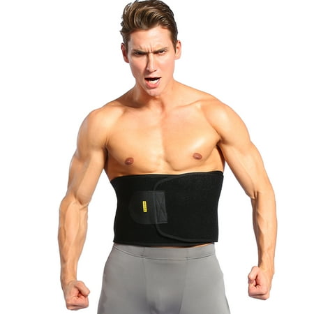 Yosoo Waist Trimmer Belt Slim Body Sweat Wrap for Stomach and Back Lumbar