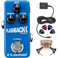 thumbnail image 1 of TC Electronic FlashBack Mini Delay Pedal with TonePrint Bundle with Blucoil Power Supply Slim AC/DC Adapter for 9 Volt DC 670mA, 2-Pack of Pedal Patch Cables, and 4-Pack of Celluloid Guitar Picks, 1 of 6