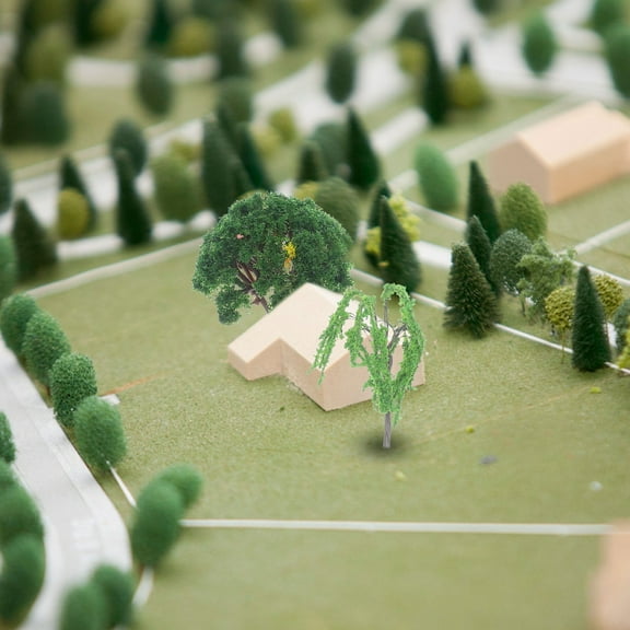 GOOHOCHY 8Pcs Small Trees For Craft Assorted Color For Diy Projects And Home Decoration