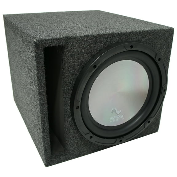 Universal Car Stereo Slotted S Port Single 12" Harmony A122 Sub Box Enclosure