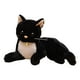 thumbnail image 3 of Animal de peluche Gato de juguete de peluche Decoración abrazable Muñeco de peluche súper suave Gato de peluche para la decoración del hogar Negro 29cm Hugo Gato de peluche, 3 of 10