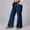 *Navy, variant on Women's Plus Size Wide Leg Denim Pant With Drawstring,Lightweight Loose Fit Comfy Jeans Gray,Womens Plus XXXL