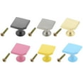 thumbnail image 6 of HDJNal 10Pcs Square Shape Furniture Handles | Classic Zinc Alloy Cabinet Knobs | Pink Drawer Pulls Ideal for Any Home, Kitchen or Office | 6 Colors Available, 6 of 7
