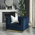 thumbnail image 2 of Posh Living Aylah Velvet Club Chair Navy, 2 of 8