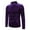 Purple, variant on Men's Thermal Jacket Winter Warm Half Turtleneck Long Sleeve Base Layer Shirt for Outdoor Activities