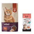 thumbnail image 1 of Mixi Prime 10 Kg + MIAUKISS LICKABLE SALMON 4 PACK 56GR, 1 of 4