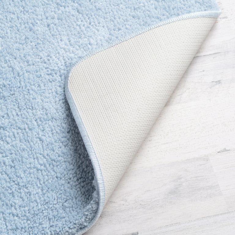 Mainstays Basic Grey Polyester 20 x 22 Contour Bath Rug 