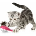 thumbnail image 1 of Juguete dental para gatos, juguete para gatos, juguete para masticar molar de silicona, cepillo de dientes con hierba gatera para gatitos, juguete interactivo con forma de pez, higiene dental para ga, 1 of 4