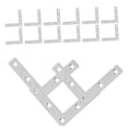 thumbnail image 6 of SOPOTUTU 15Pcs Flat L Shaped Metal Brackets Corner Connectors for Shelves and Cabinets, 6 of 8