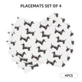 thumbnail image 2 of Placemats Set Of 4 / 6, Dachshund Dog Puppy No.1017 Placemats For Dining Table Indoor/Outdoors Heat Resistant Washable Placemats 18" X 12", 2 of 8