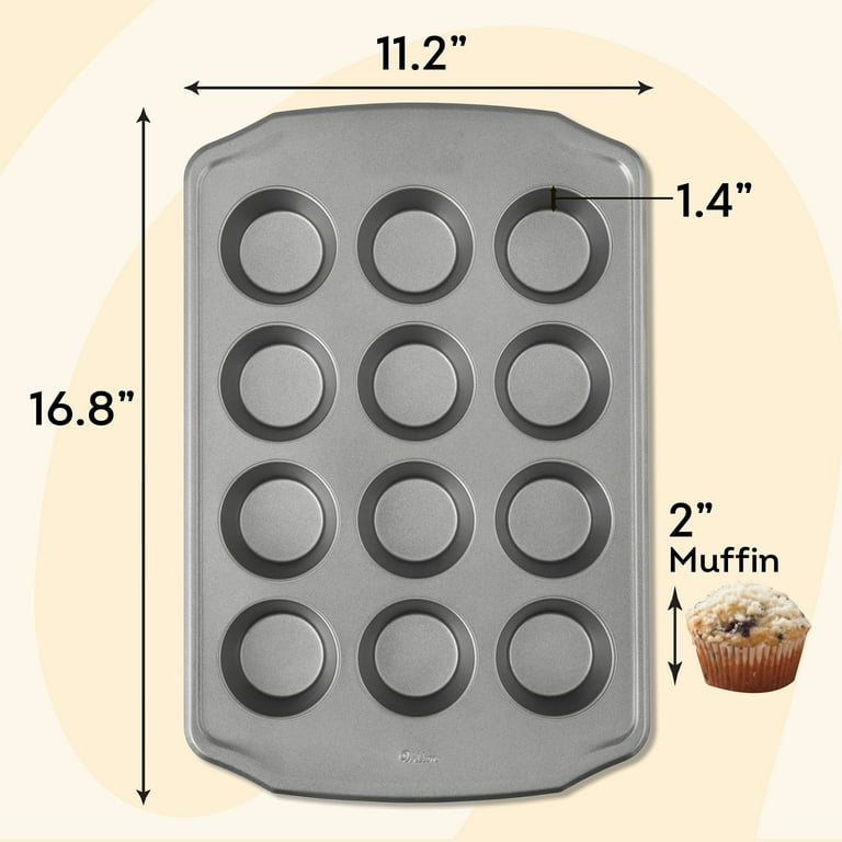 Wilton Premium Non-Stick Muffin Pan 12-Cup Cupcake Tin Regular