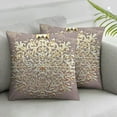 thumbnail image 3 of Pink Christmas Throw Pillow Covers Gold Xmas Decor Silver Golden Decorative Tree Snowflakes Reindeer Cushion Cases Tree Bronzing Home for Couch Sofa Bedroom, 3 of 7
