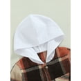 thumbnail image 5 of Aunavey Toddler Baby Boy Girls Hoodie Plaid Flannel Hooded Long Sleeve T-Shirt Tops Kid Clothes 1-6T, 5 of 8