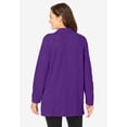 thumbnail image 2 of Woman Within Plus Size French Terry Quarter-Zip Sweatshirt, 2 of 6