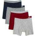 thumbnail image 2 of Fruit Of The Loom Men's CoolZone Boxer Briefs Plush Band,Assorted 4 Pack,Medium, 2 of 2