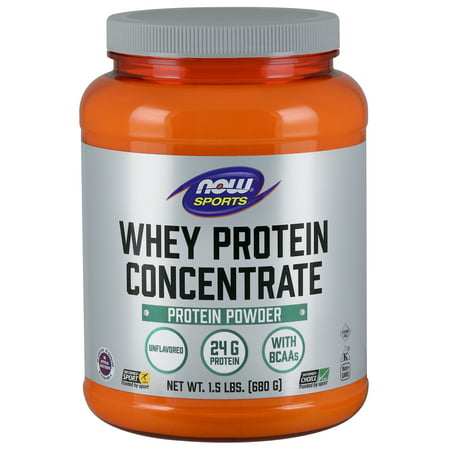 NOW Sports Nutrition, Whey Protein Concentrate Powder, Unflavored,