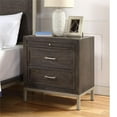 thumbnail image 2 of Steve Silver Broomfield Walnut Engineered Wood 2-drawer Nightstand, 2 of 4