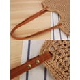 thumbnail image 3 of Zhengup Beach Tote Bag Women Summer Purse Crochet Handbag Cotton Knit Woven Shoulder Bag Soft Handmade Mesh Boho Travel Vacation, 3 of 7