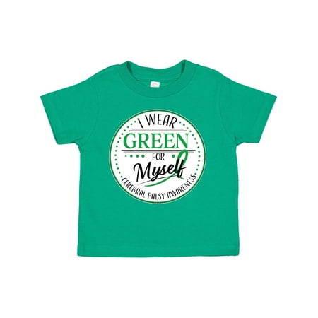 

Inktastic I Wear Green for Myself- Cerebral Palsy Awareness Gift Toddler Boy or Toddler Girl T-Shirt