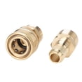thumbnail image 1 of M22 Male Thread Fitting 3/8in Quick Connector, High Pressure Resistant Rustproof 5000 PSI Pressure Washer Adapter Set  for Hose Pump Ball Valve, 1 of 7