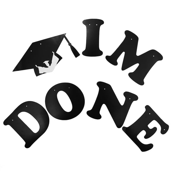 HAMPPLIES Graduation Party Garland Bunting Banner Triangular Style Graduation Theme Decoration 1 Set