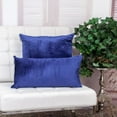 thumbnail image 3 of Nassau Collection Tufted Geometric Arch Stitch Velvet Throw Pillow - 20" - Blue, 3 of 7