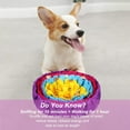 thumbnail image 4 of Vivifying Snuffle Mat for All Breeds Dogs, Interactive Washable Foraging Mat for Slow Eating and Mental Stimulation (Yellow Blue Purple), 4 of 8