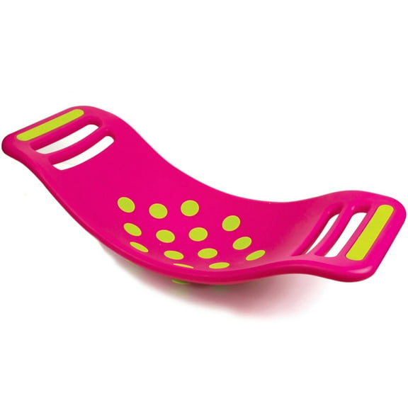 Fat Brain Toys Teeter Popper 28'' Durable Plastic Kids Balance Board, Pink