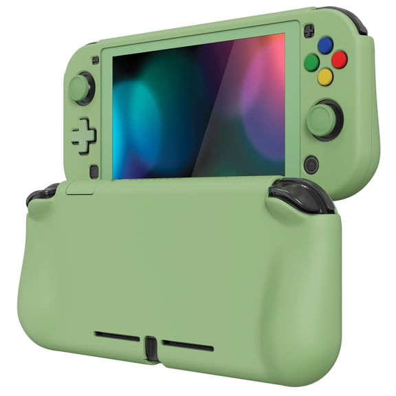PlayVital Matcha Green Protective Case Hard Shell w/Screen Protector & Thumb Grip Caps & Button Caps for Nintendo Switch Lite