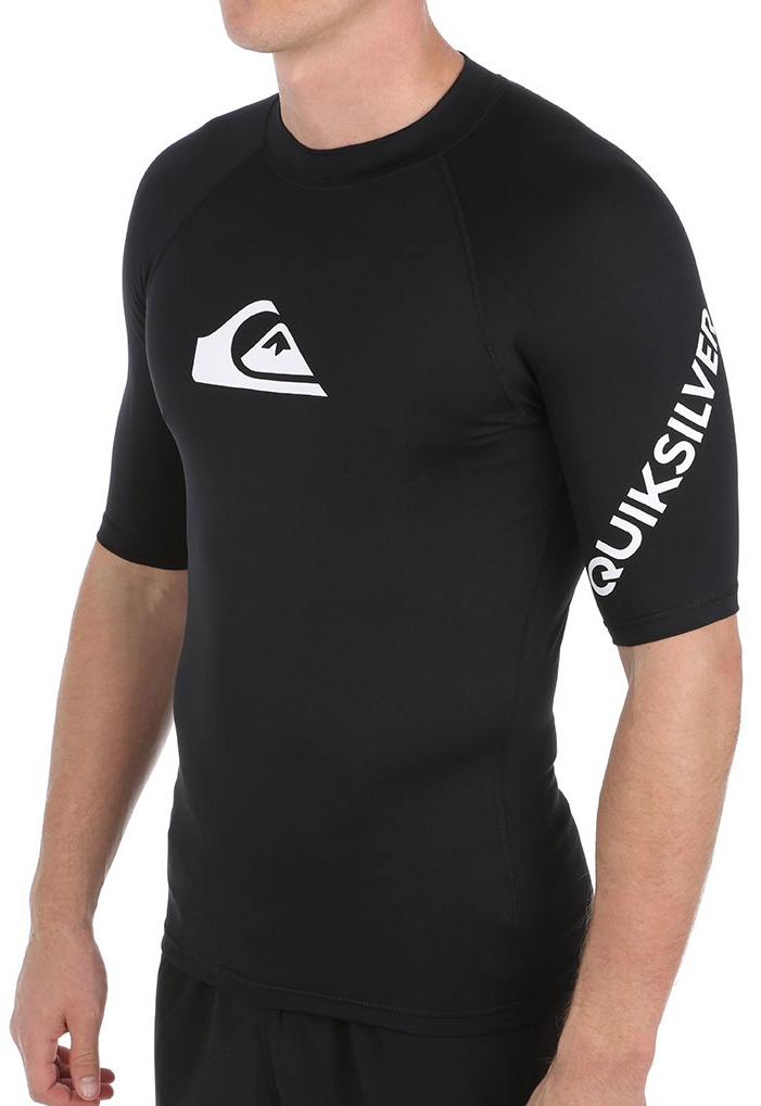 Quiksilver Mens Bubble Logo Short Sleeve UPF 50 Sun Protection