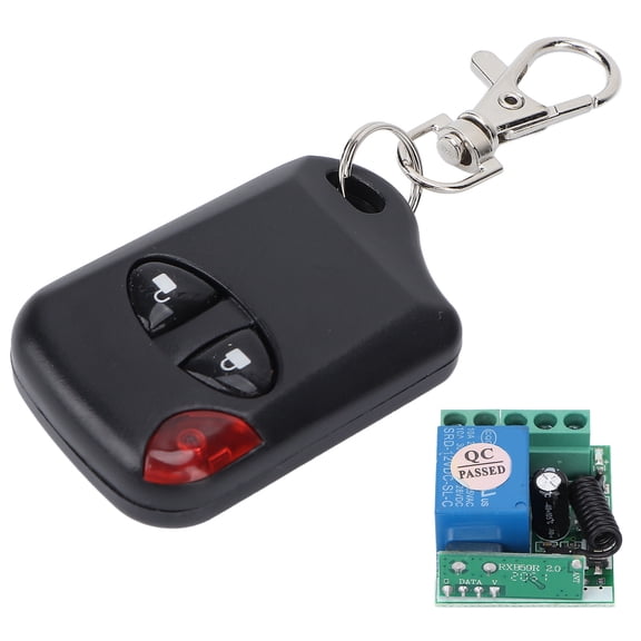 Control De Relé De Un Solo Canal Interruptor Inalámbrico RF 433MHz DC12V Interruptor De Control Remoto Ajustable Para Puertas Eléctricas