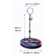 thumbnail image 2 of TOYTEXX 360° Automatic Rotating Photo Booth Platform with RGB Ring Light, 2 of 9